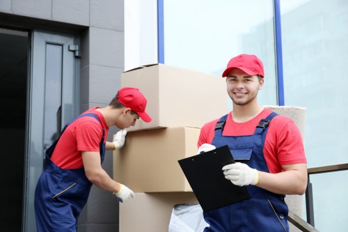 Packing supplies and boxes prepared for Chelsea removals