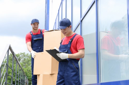 Same day removals team preparing a Chelsea property move