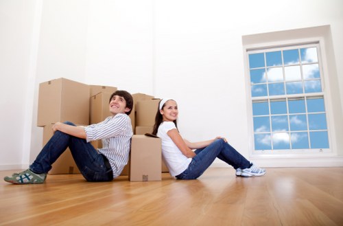 Final stage of a Chelsea removals process with items delivered safely