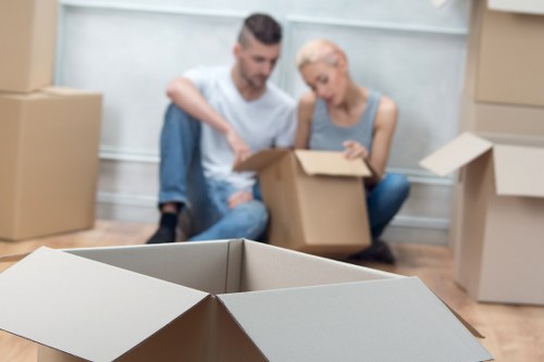 Checklist and boxes ready for a Chelsea house move
