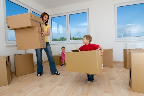 Professional movers managing a commercial relocation in Chelsea