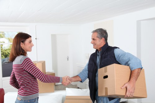Fragile items carefully packed for a Chelsea relocation