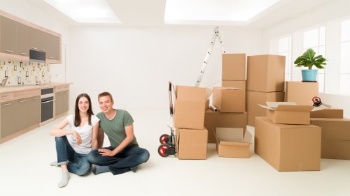 Packing supplies and fragile items prepared for removals in Chelsea