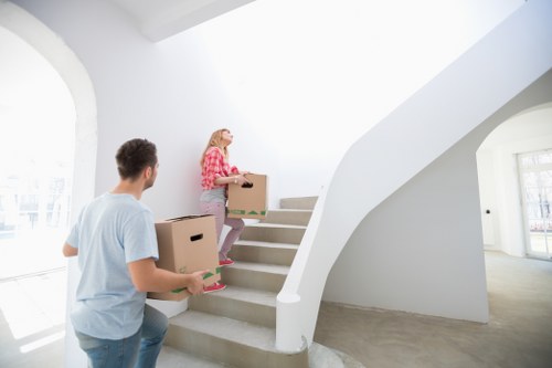 Chelsea moving service loading boxes and household items safely