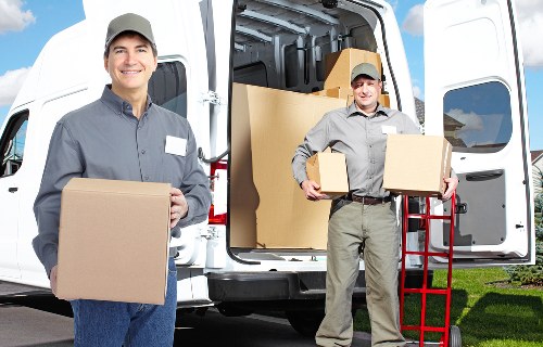 Secure loading of household items into a removal vehicle