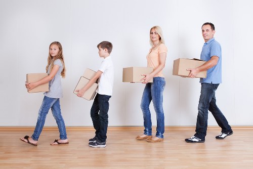 Local Chelsea movers preparing boxes and furniture for transport